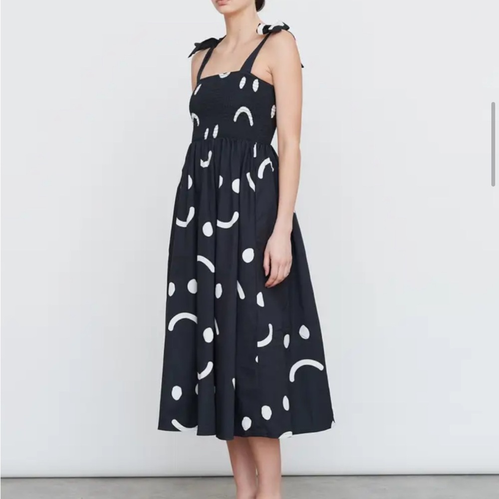 Lazy Oaf Happy Sad Tie Shoulder Dress 🖤